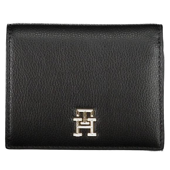Tommy Hilfiger Black Polyurethane Wallet